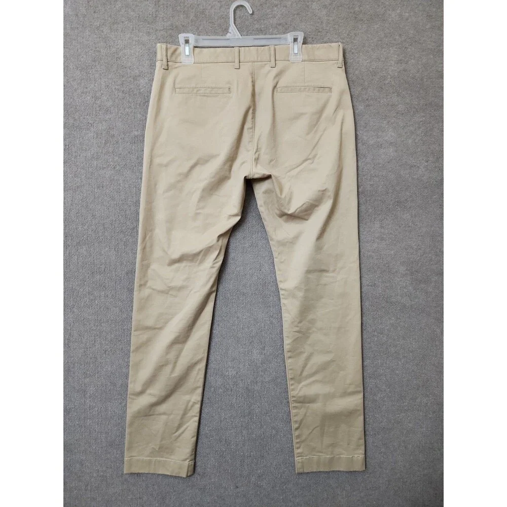 J CREW Slim-Fit TruTemp365 Chino Pants Mens 34x34 Khaki Flex Stretch